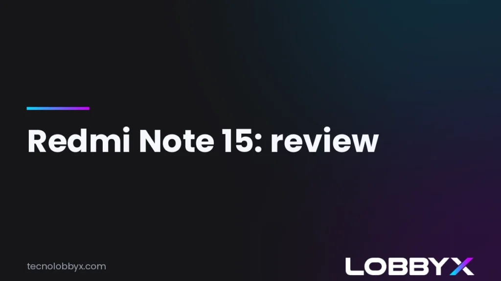 Redmi Note 15: review y análisis