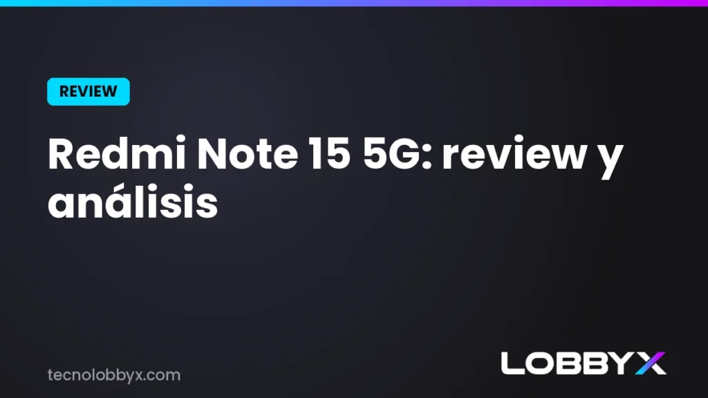 Redmi Note 15 5G: review y análisis a fondo