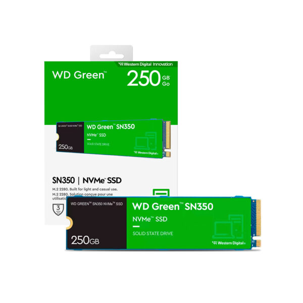 Disco SSD WD Green SN350 250GB M.2 NVMe PCIe 3.0 (WDS250G2G0C) - comprar en Córdoba | LobbyX