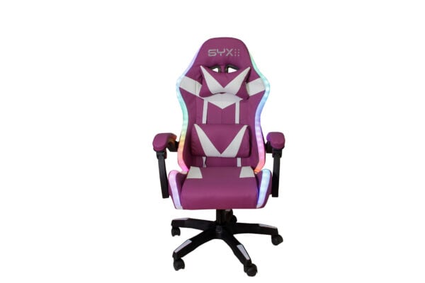 Silla Gamer SYX GC-S02 RGB Púrpura y Blanca - comprar en Córdoba | LobbyX
