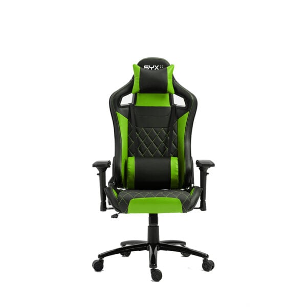 Silla Gamer SYX CH-451 Verde y Negra Apoyabrazos 4D - comprar en Córdoba | LobbyX
