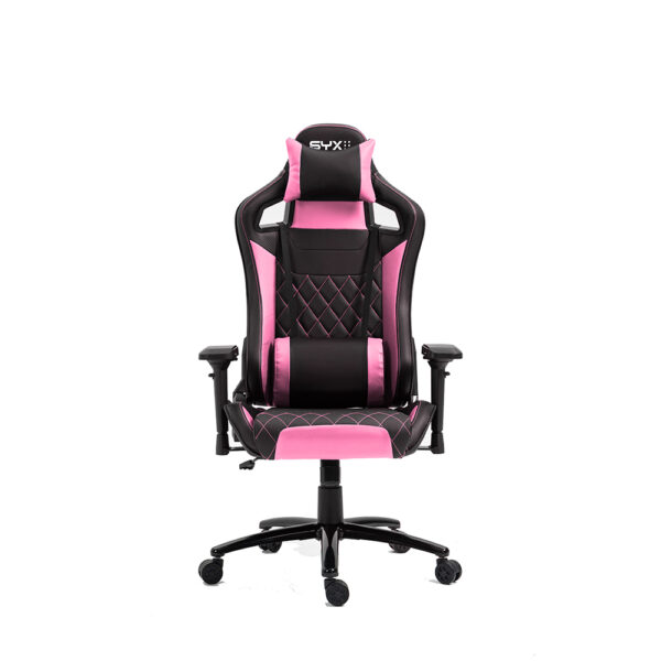 Silla Gamer SYX CH-451 Rosa y Negra Apoyabrazos 4D - comprar en Córdoba | LobbyX