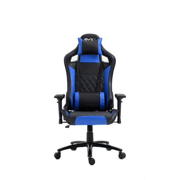 Silla Gamer SYX CH-451 Azul y Negra Apoyabrazos 4D - comprar en Córdoba | LobbyX