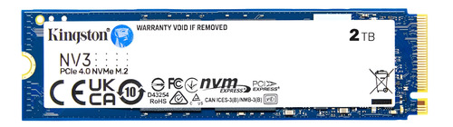 Disco SSD Kingston NV3 4TB M.2 NVMe PCIe 4.0 (SNV3S/4000G) - comprar en Córdoba | LobbyX