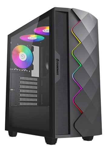 Gabinete Gamer Gamemax Diamond CP BK Mid Tower ATX Vidrio Templado 4 Fans ARGB Negro - comprar en Córdoba | LobbyX