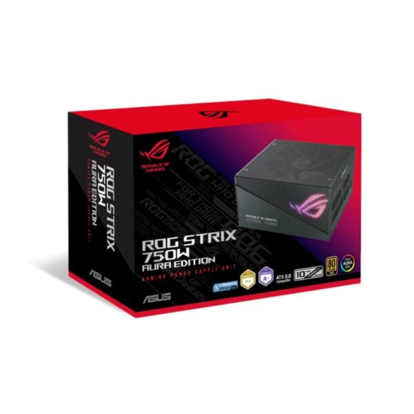Fuente ASUS ROG Strix Gold Aura Edition 750W Full Modular (90YE00P3-BVAA00) - comprar en Córdoba | LobbyX