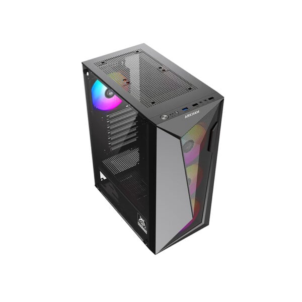 Gabinete Gamer Arkham Cozu ATX Vidrio Templado 4 Fans ARGB Negro - comprar en Córdoba | LobbyX