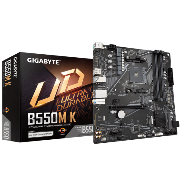 Motherboard Gigabyte B550M K AM4 DDR4 Micro-ATX - comprar en Córdoba | LobbyX