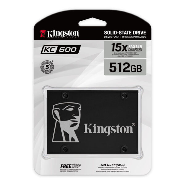 Disco SSD Kingston KC600 512GB SATA 2,5" (SKC600/512G) - comprar en Córdoba | LobbyX