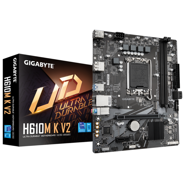 Motherboard Gigabyte H610M K V2 LGA1700 DDR5 Micro-ATX - comprar en Córdoba | LobbyX