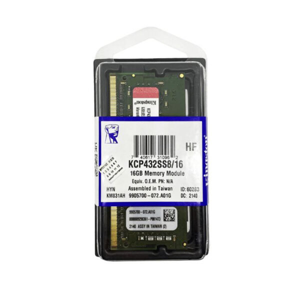Memoria RAM SODIMM Kingston 8GB DDR4 3200MHz para Notebook (KCP432SS8/8) - comprar en Córdoba | LobbyX