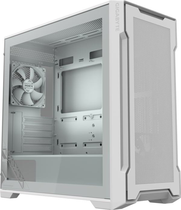Gabinete Gigabyte C102 GLASS ICE Mid Tower Micro-ATX Vidrio Templado 2 Fans Blanco Sin Fuente (GB-C102GI) - comprar en C