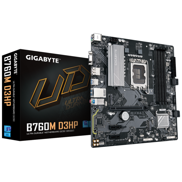 Motherboard Gigabyte B760M D3HP LGA1700 DDR5 Micro-ATX - comprar en Córdoba | LobbyX