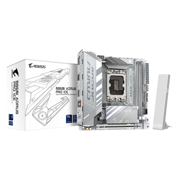 Motherboard Gigabyte B860I AORUS PRO ICE LGA1851 DDR5 Mini-ITX - comprar en Córdoba | LobbyX