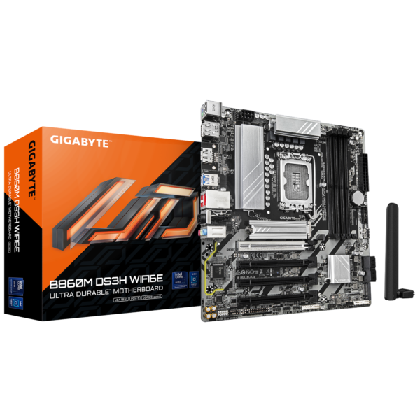 Motherboard Gigabyte B860M DS3H WIFI6E LGA1851 DDR5 Micro-ATX - comprar en Córdoba | LobbyX