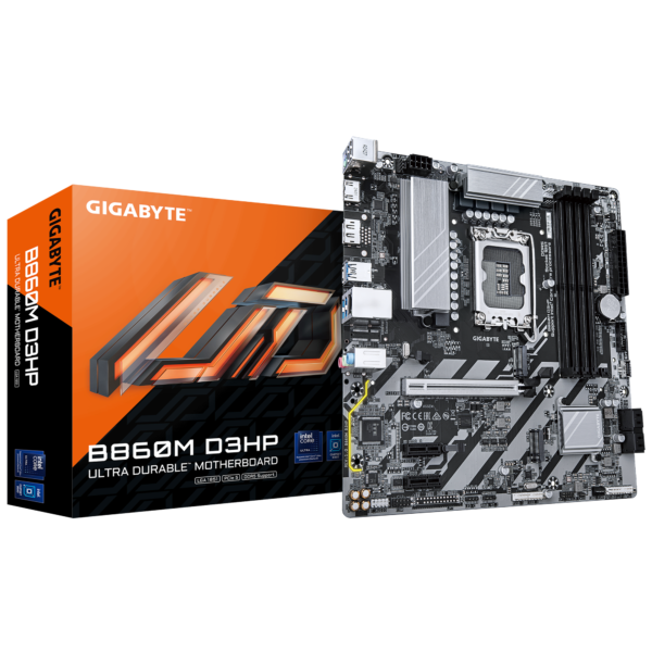 Motherboard Gigabyte B860M D3HP LGA1851 DDR5 Micro-ATX - comprar en Córdoba | LobbyX