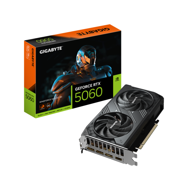 Placa de Video Gigabyte GeForce RTX 5060 Windforce Max OC 8GB GDDR7 (GV-N5060WF2MAX OC-8GD) - comprar en Córdoba | Lobby