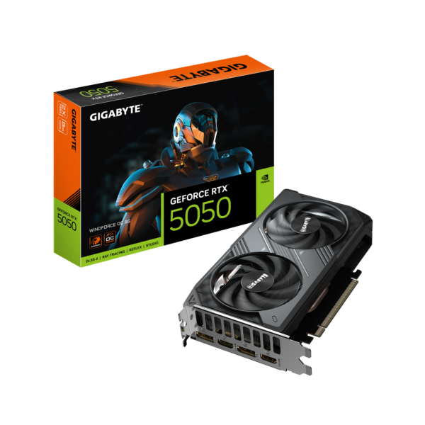 Placa de Video Gigabyte GeForce RTX 5050 Windforce OC 8GB GDDR6 (GV-N5050WF2OC-8GD) - comprar en Córdoba | LobbyX