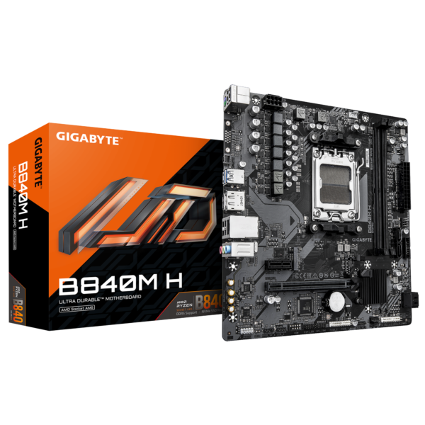 Motherboard Gigabyte B840M H AM5 DDR5 Micro-ATX - comprar en Córdoba | LobbyX