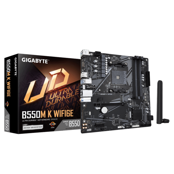Motherboard Gigabyte B550M K WIFI6E AM4 DDR4 Micro-ATX (B550M K WF6E) - comprar en Córdoba | LobbyX