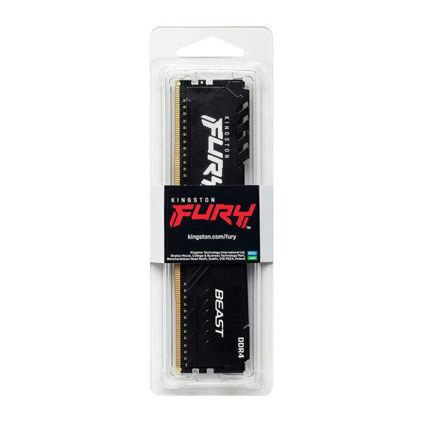 Memoria RAM Kingston Fury Beast 8GB DDR4 3200MHz Negra (KF432C16BB/8) - comprar en Córdoba | LobbyX