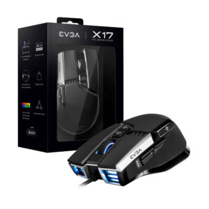 Mouse Gamer EVGA X17 16.000 DPI RGB Negro (903-W1-17BK-KR)