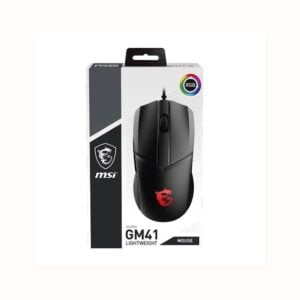 Mouse Gamer MSI Clutch GM41 Lightweight RGB 16000 DPI Negro (S12-0401860-C54)
