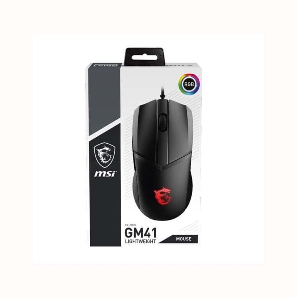 Mouse Gamer MSI Clutch GM41 Lightweight RGB 16000 DPI Negro (S12-0401860-C54) - comprar en Córdoba | LobbyX