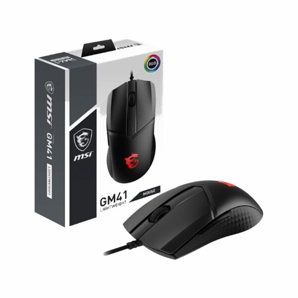 Mouse Gamer MSI Clutch GM41 Lightweight V2 RGB 16000 DPI Negro (S12-0400D50-C54) - comprar en Córdoba | LobbyX