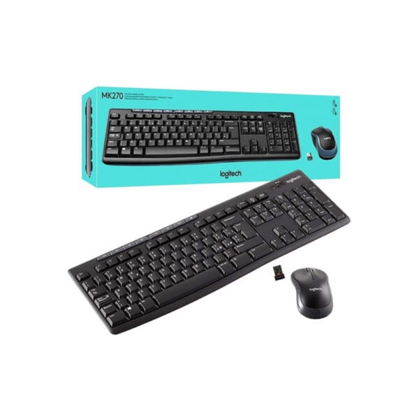 Combo Teclado y Mouse Inalámbrico Logitech MK270 Negro Español Latino (920-004432) - comprar en Córdoba | LobbyX