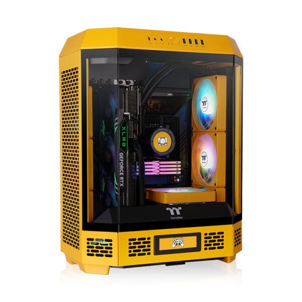Gabinete Thermaltake The Tower 600 Mid Tower Vidrio Templado 2 Fans Bumblebee (CA-1Z1-00M4WN-00) - comprar en Córdoba |