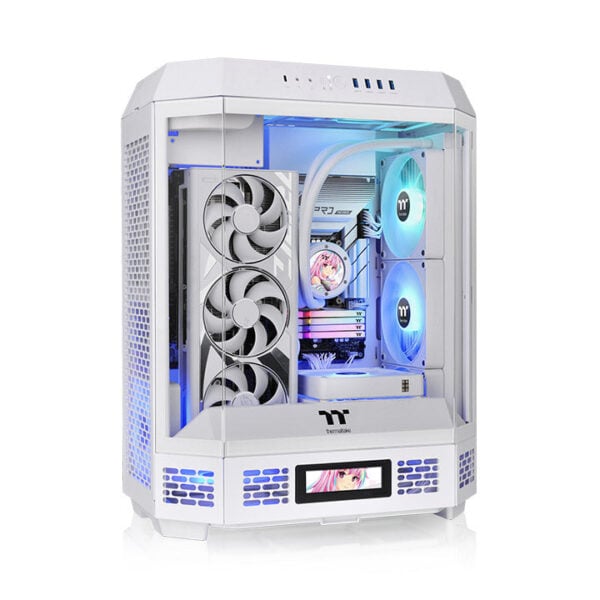 Gabinete Thermaltake The Tower 600 Mid Tower Vidrio Templado 2 Fans Snow (CA-1Z1-00M6WN-00) - comprar en Córdoba | Lobby