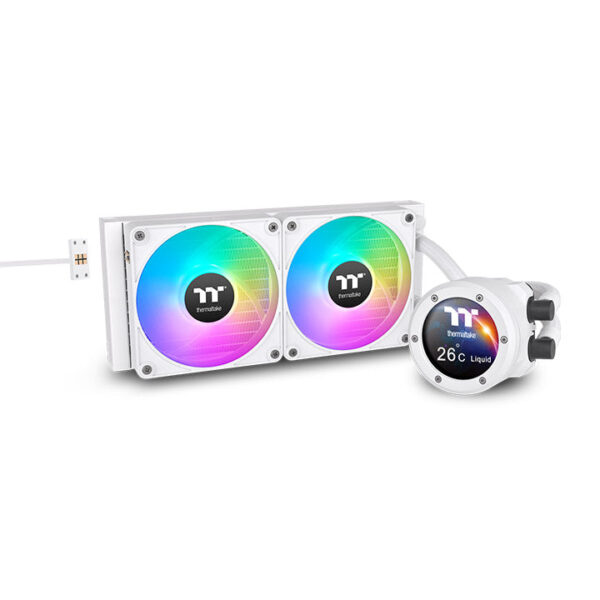 Watercooler Thermaltake TH240 V2 Ultra EX ARGB Sync Snow 240mm Pantalla LCD Blanco (CL-W425-PL12SW-A) - comprar en Córdo