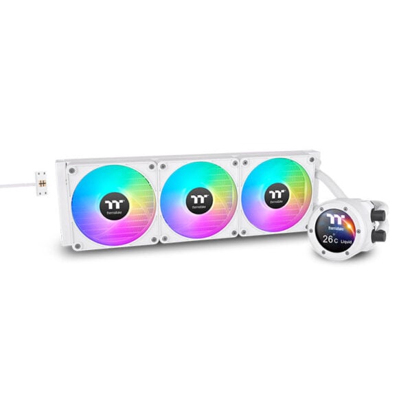 Watercooler Thermaltake TH420 V2 Ultra EX ARGB Sync Snow 420mm Pantalla LCD Blanco (CL-W428-PL14SW-A) - comprar en Córdo