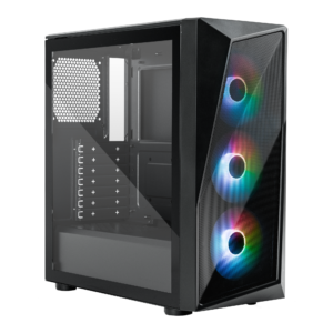 Gabinete Cooler Master CMP 520 Mid Tower ATX Vidrio Templado 3 Fans ARGB Negro (CP520-KGNN-S00)