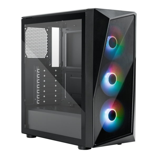 Gabinete Cooler Master CMP 520 Mid Tower ATX Vidrio Templado 3 Fans ARGB Negro (CP520-KGNN-S00) - comprar en Córdoba | L