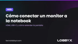 como conectar un monitor a la notebook