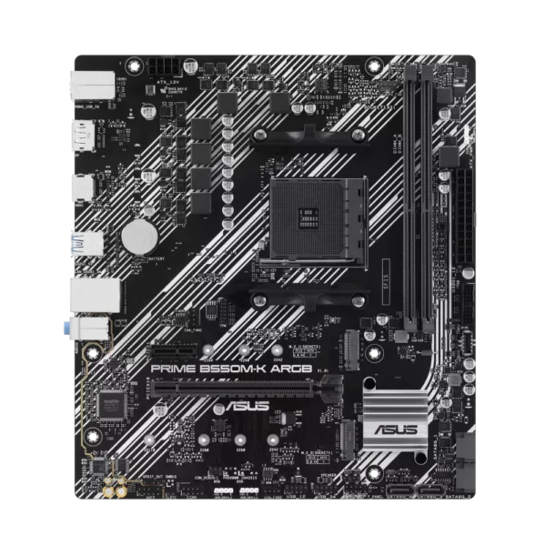 Motherboard ASUS PRIME B550M-K ARGB AM4 DDR4 Micro-ATX (90MB1GC0-M0EAY0) - comprar en Córdoba | LobbyX