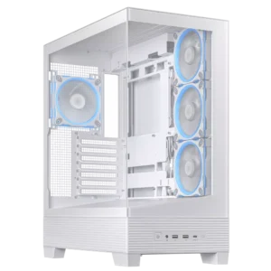 Gabinete ASUS A31 Plus TG ARGB ATX Vidrio Templado Blanco (90DC00R3-B18000)