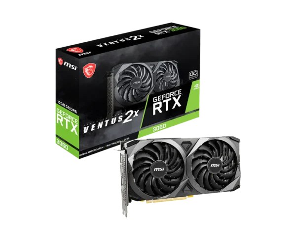 Placa de Video MSI GeForce RTX 3060 Ventus 2X OC 12GB GDDR6 (912-V397-1008) - comprar en Córdoba | LobbyX