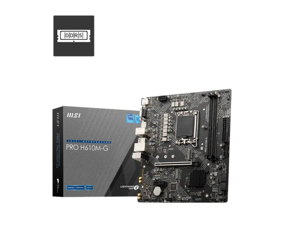 Motherboard MSI PRO H610M-G DDR5 LGA1700 Micro-ATX (911-7D46-234) - comprar en Córdoba | LobbyX