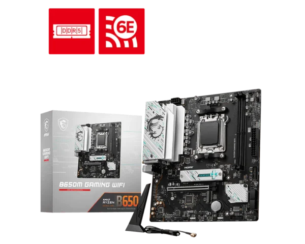 Motherboard MSI B650M GAMING WIFI AM5 DDR5 Micro-ATX (911-7E30-009) - comprar en Córdoba | LobbyX