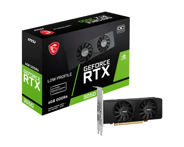 Placa de Video MSI GeForce RTX 3050 LP OC 6GB GDDR6 Low Profile (912-V812-223) - comprar en Córdoba | LobbyX