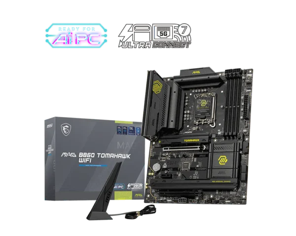 Motherboard MSI MAG B860 TOMAHAWK WIFI LGA1851 DDR5 ATX (911-7E39-001) - comprar en Córdoba | LobbyX