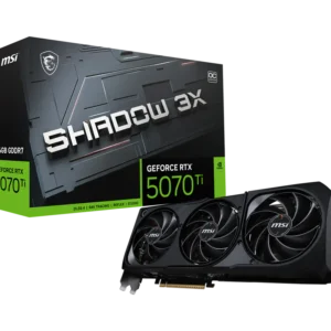 Placa de Video MSI GeForce RTX 5070 Ti Shadow 3X OC 16GB GDDR7 (912-V531-465)