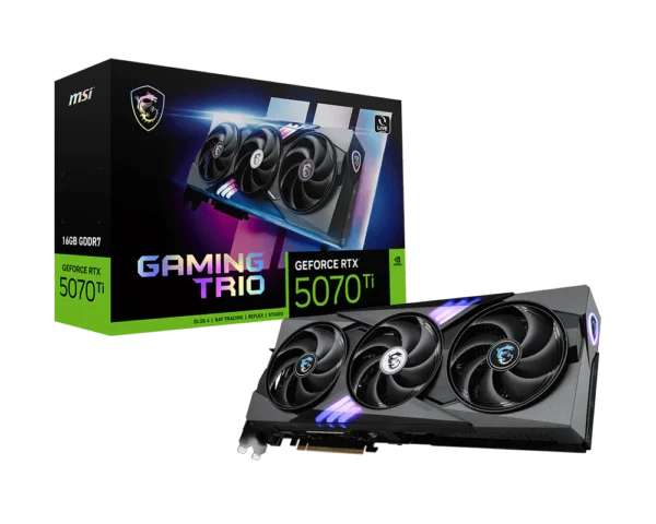 Placa de Video MSI GeForce RTX 5070 Ti Gaming Trio 16GB GDDR7 (912-V531-272) - comprar en Córdoba | LobbyX