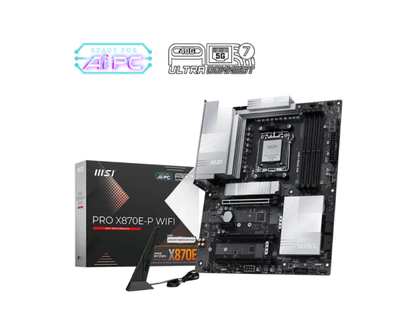 Motherboard MSI PRO X870E-P WIFI AM5 DDR5 ATX (911-7E70-002) - comprar en Córdoba | LobbyX