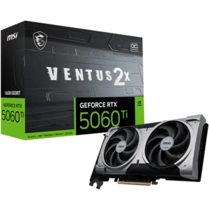 Placa de Video MSI GeForce RTX 5060 Ti Ventus 2X OC Plus 16GB GDDR7 (912-V535-097)
