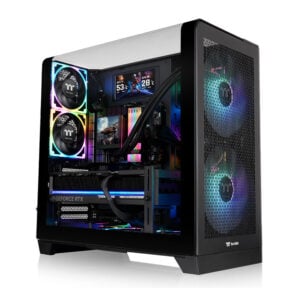 Gabinete Thermaltake View 390 Air Mid Tower Vidrio Templado 2 Fans Negro (CA-11F-00M1WN-00)