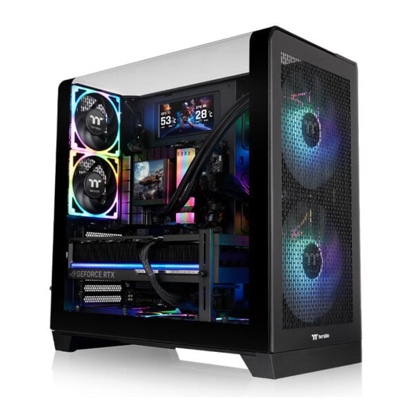 Gabinete Thermaltake View 390 Air Mid Tower Vidrio Templado 2 Fans Negro (CA-11F-00M1WN-00) - comprar en Córdoba | Lobby